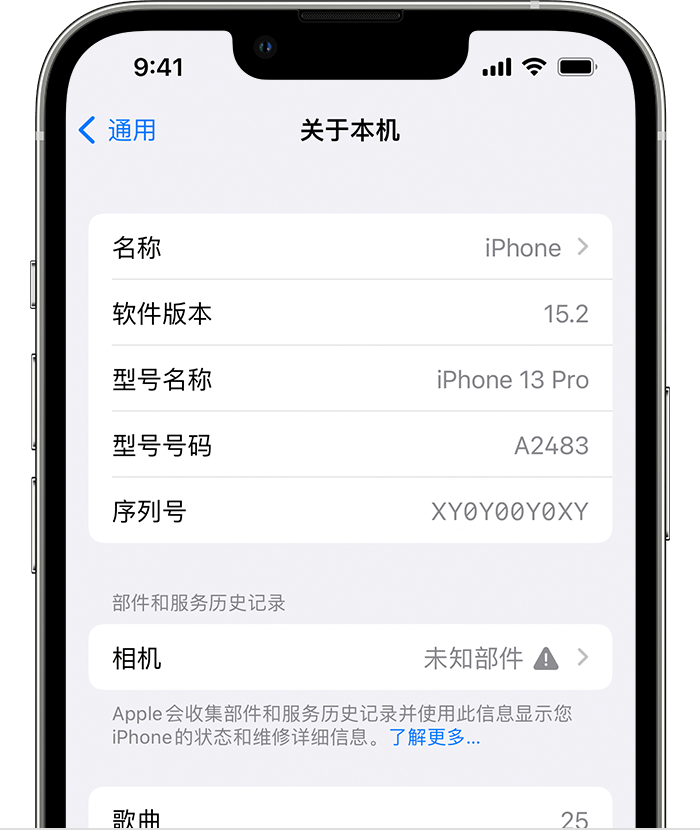 苏仙苹果维修分享iPhone 出现提示相机“未知部件”是什么原因？ 